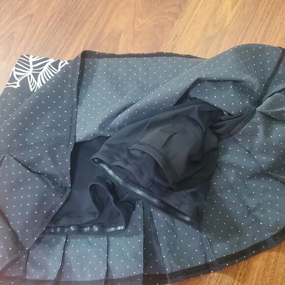 lululemon Run: Pace Setter Skirt Polka Dot Tennis Skort Sweet Spot Womens Size 6 - Picture 15 of 16